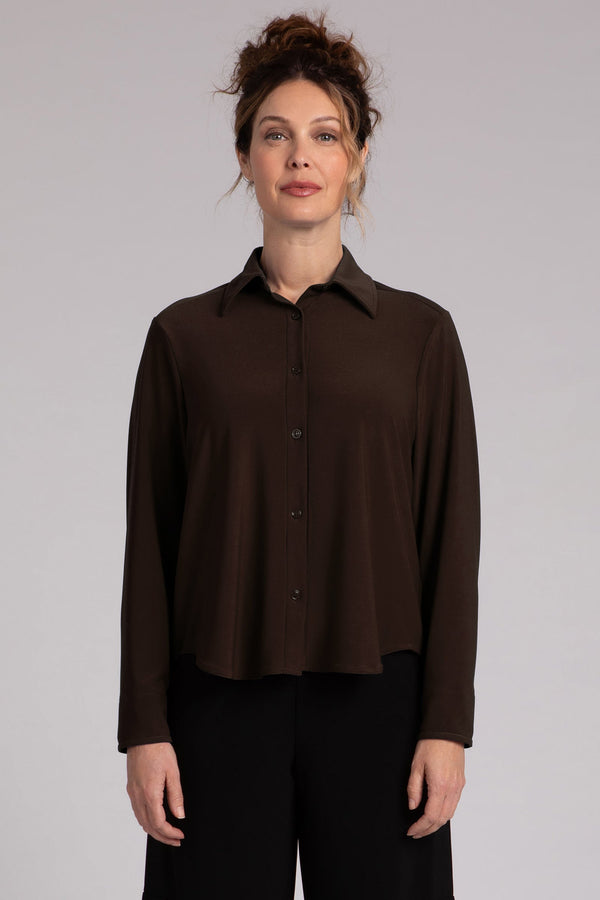 Hepburn Shorty Shirt | Chocolate