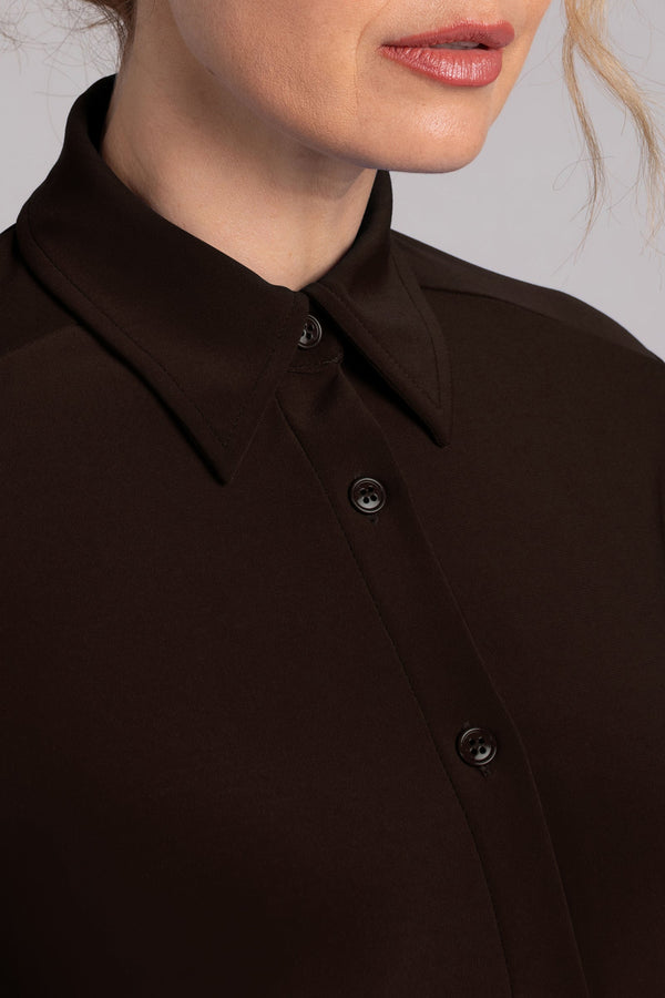 Hepburn Shorty Shirt | Chocolate