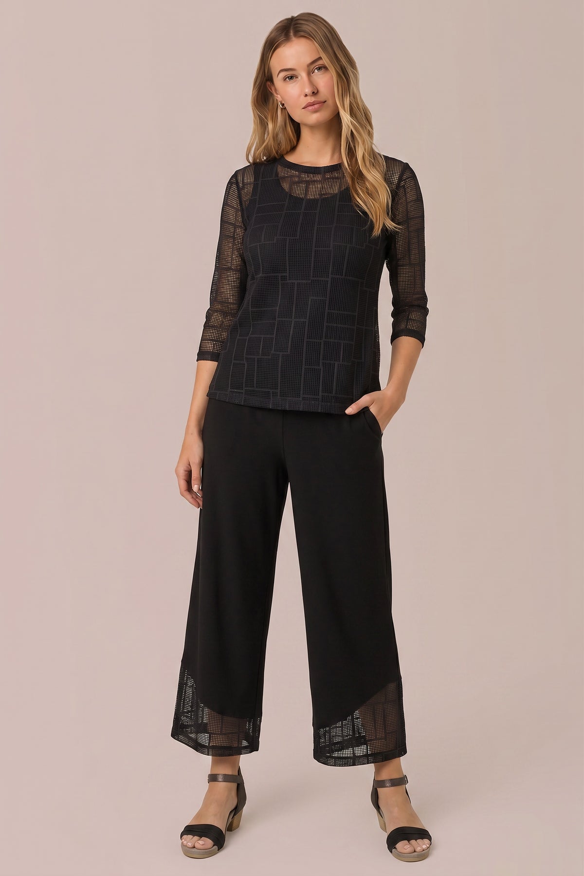 Honeycomb Mesh Everyday T, 3/4 slv