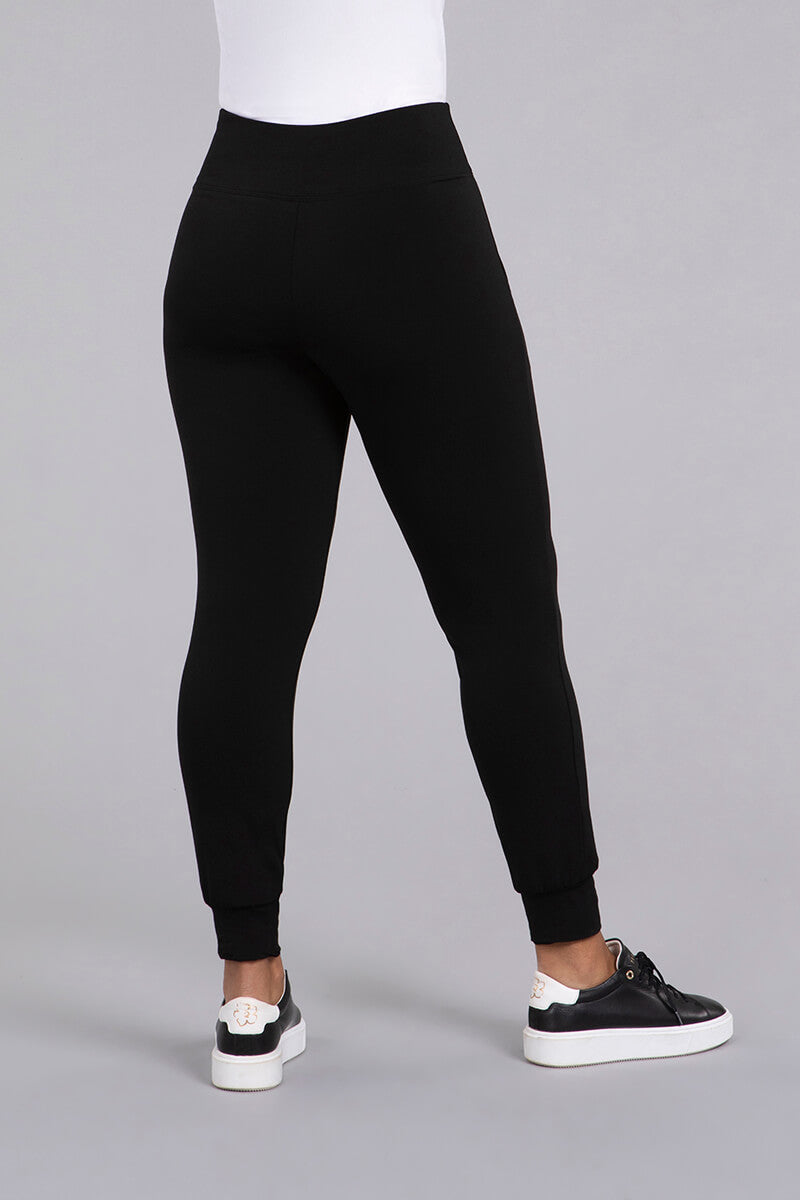 Jersey Fleece Back Jogger Legging Black 16