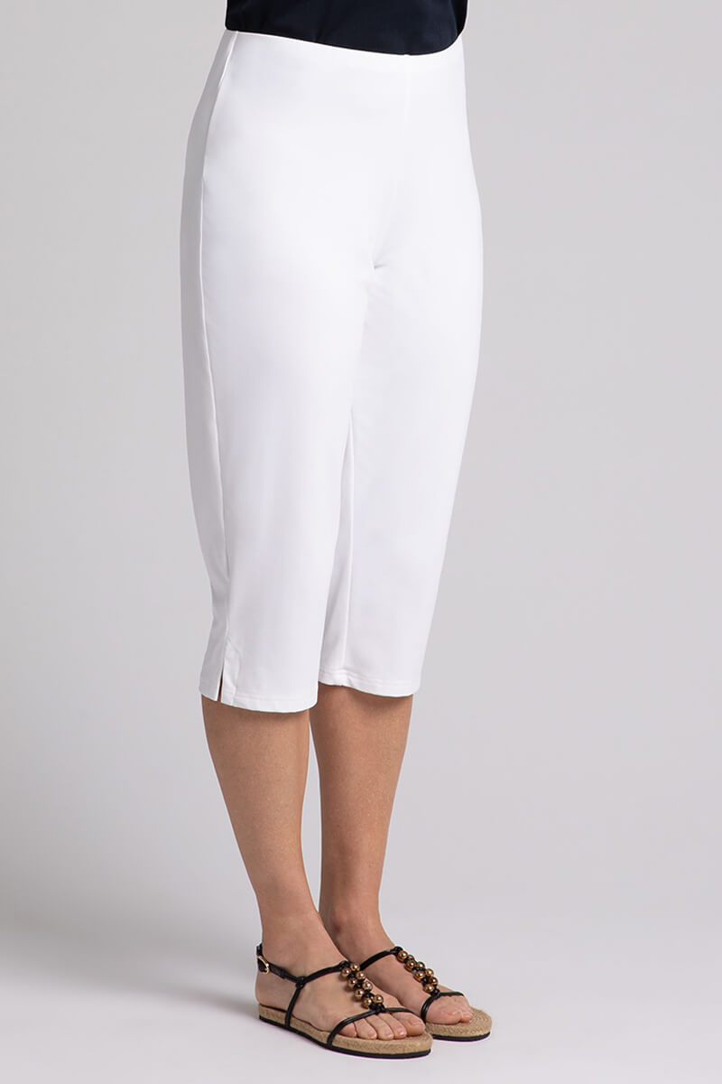 Style & Co Capri Pants Women's 16 XL White Stretchy Utility-Style