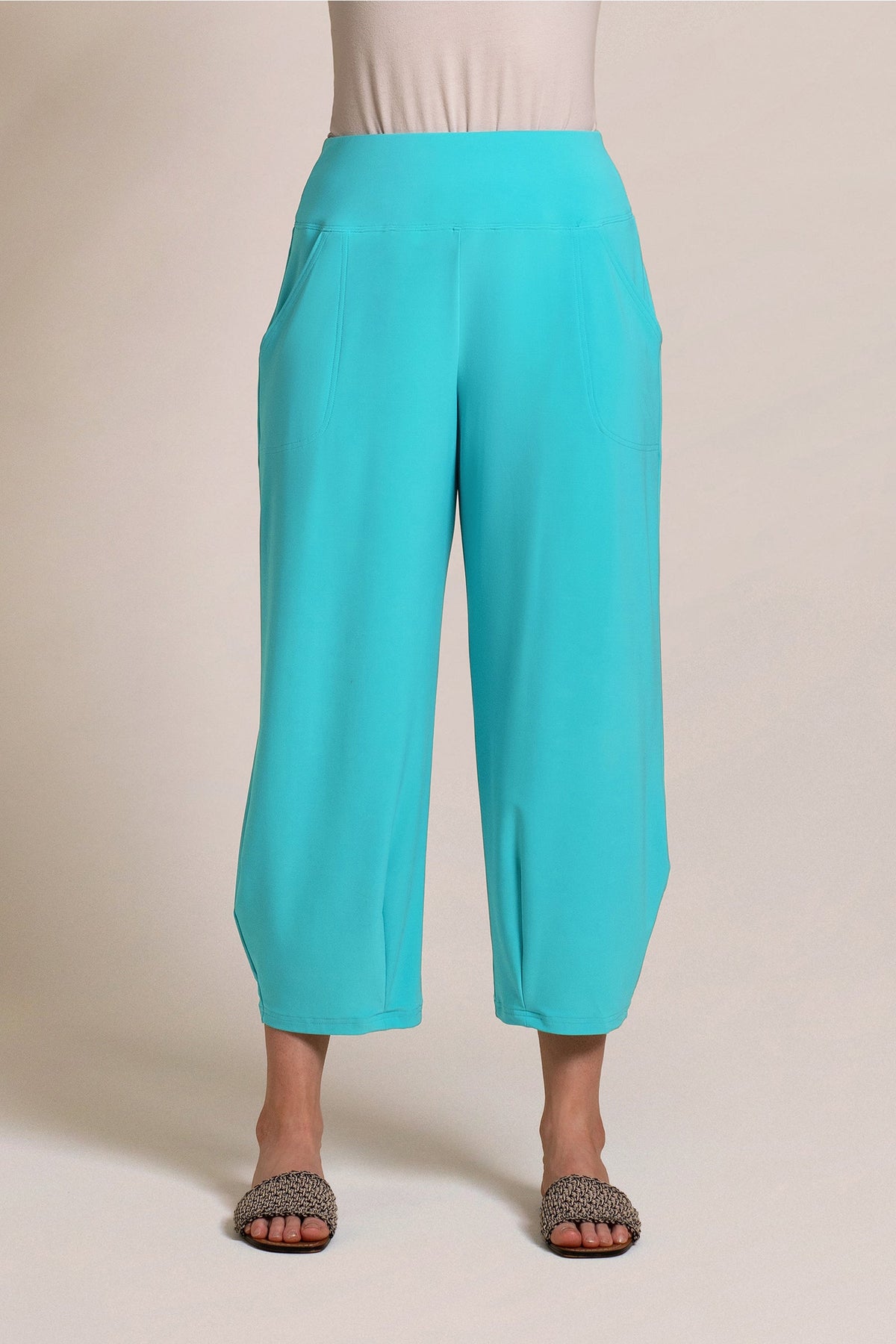 Narrow Lantern Pant | Aqua
