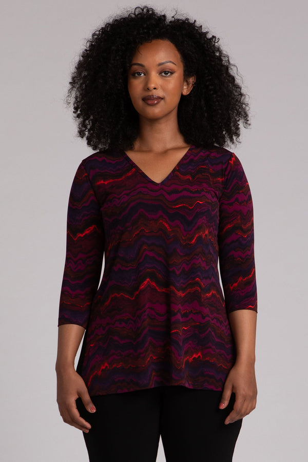 Nu Ideal V-Neck Tunic | Agate