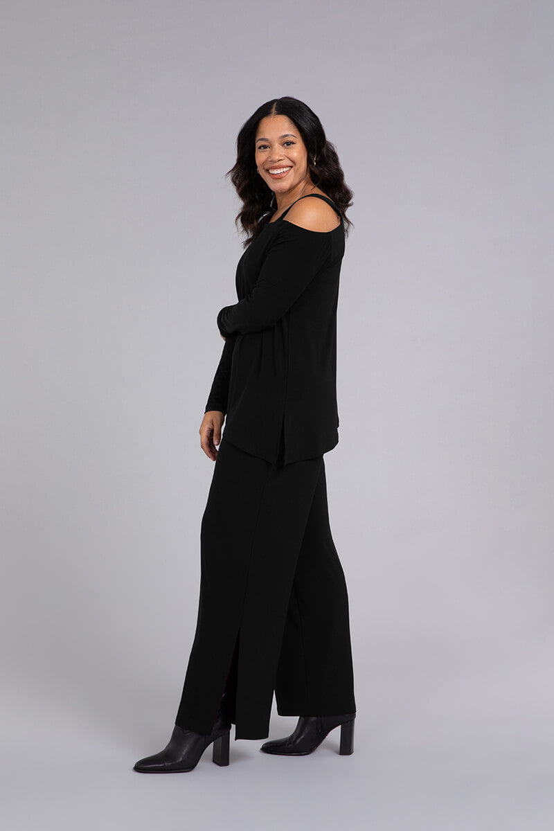 One Shoulder Top Black 2