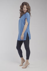Revelry Tunic with Ruched Shoulder