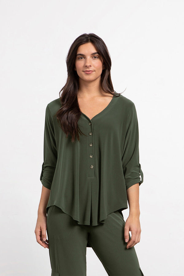Quest Henley | Melange Olive