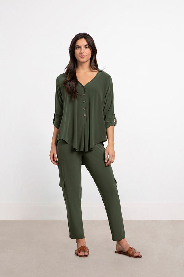 Quest Henley | Melange Olive