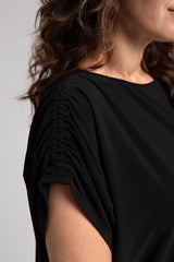 Revelry Tunic with Ruched Shoulder