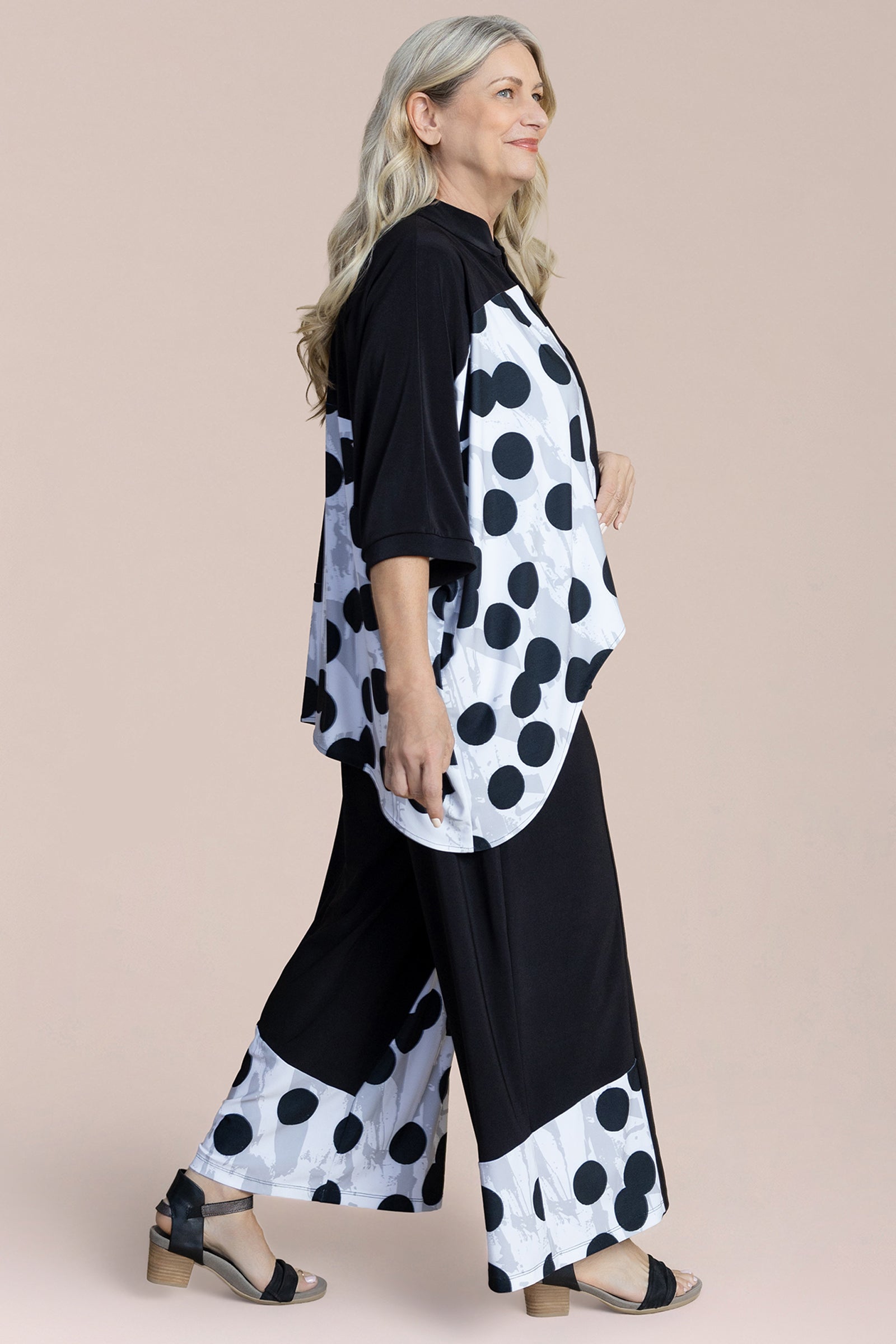 Serena Shirt, Blocked Print