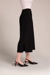 Side Slit Wide Capri