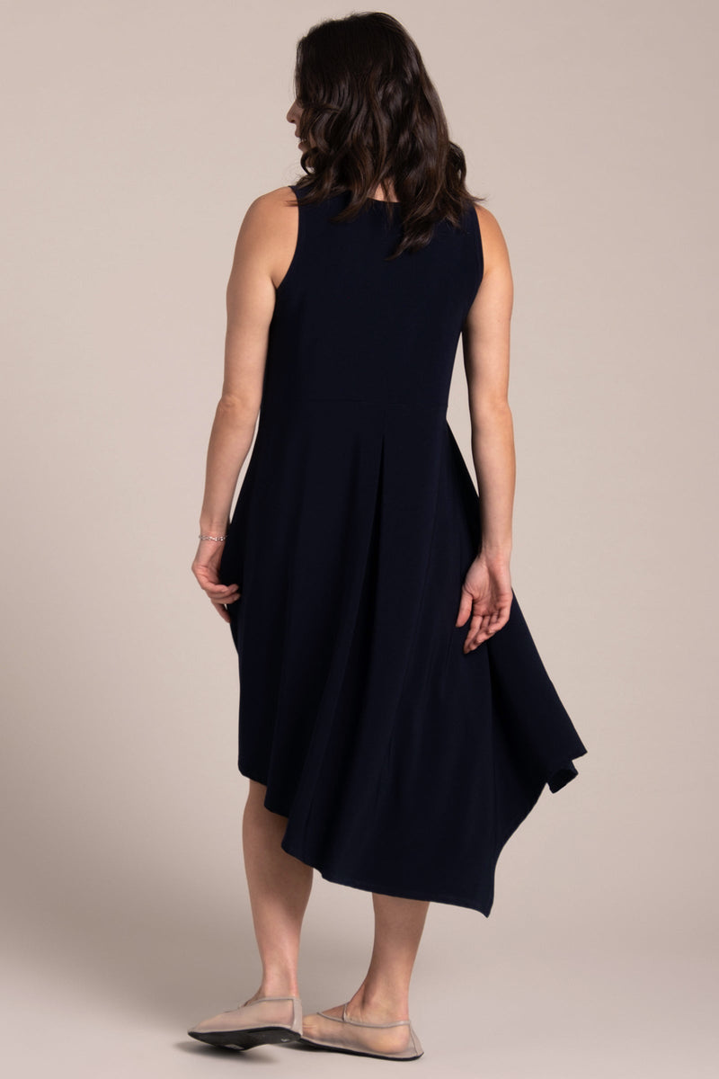 Sleeveless Slant Pocket Dress