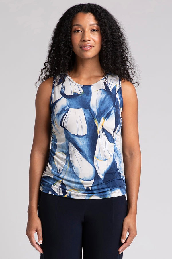 Slim Fete Sleeveless Top | Watery Reflections