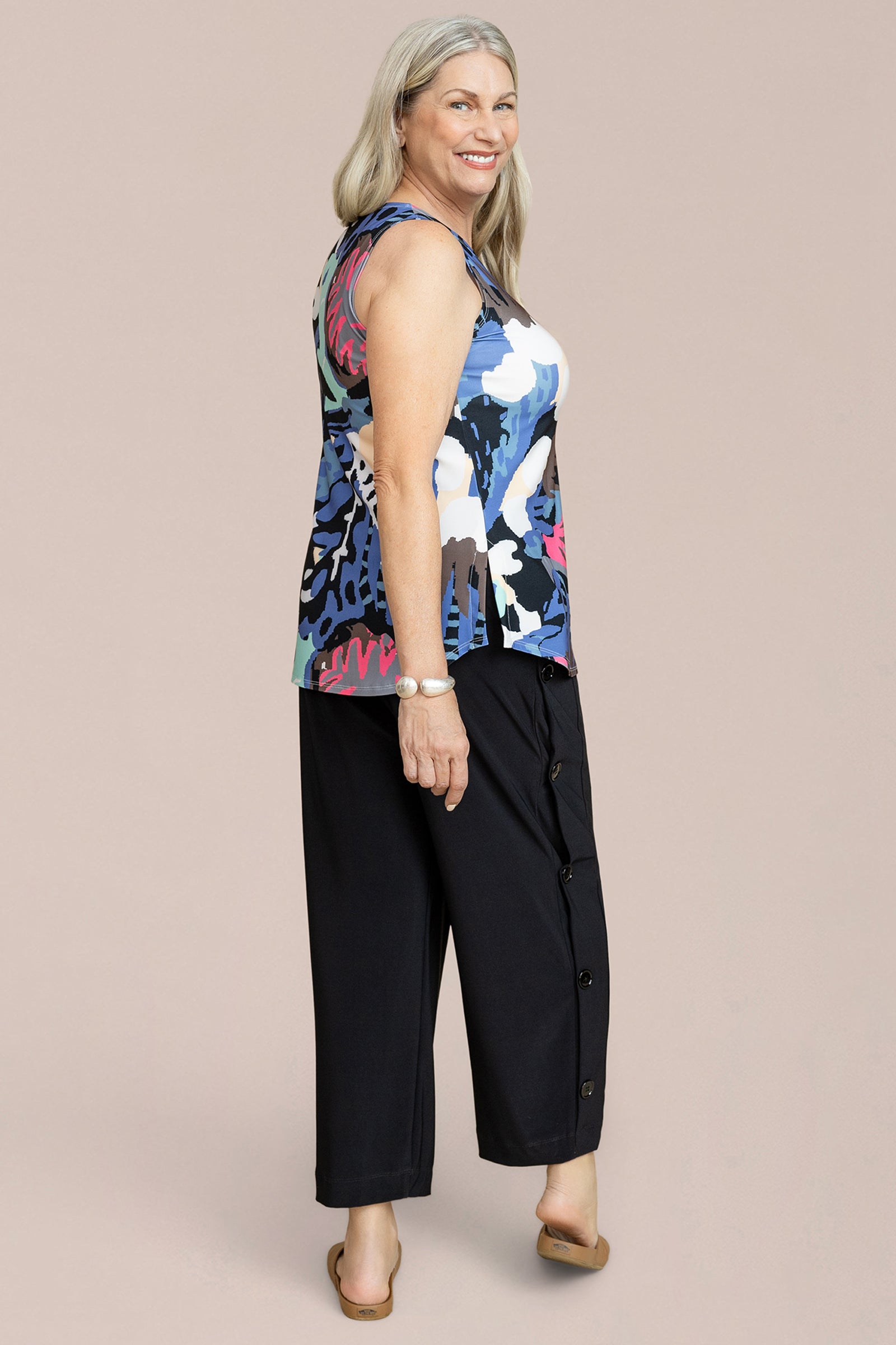 Slvless Go To Classic T Relax, Print