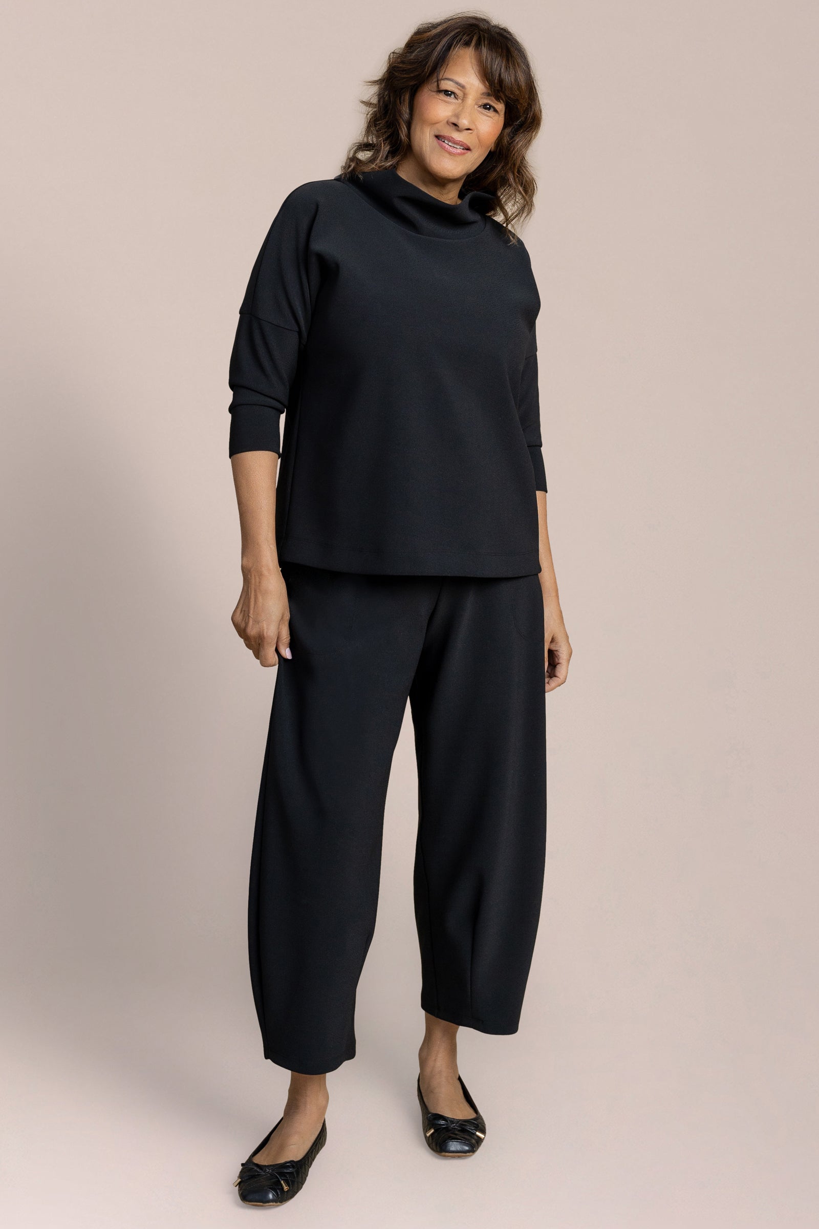 Pantalon lanterne étroit Soffio Crepe