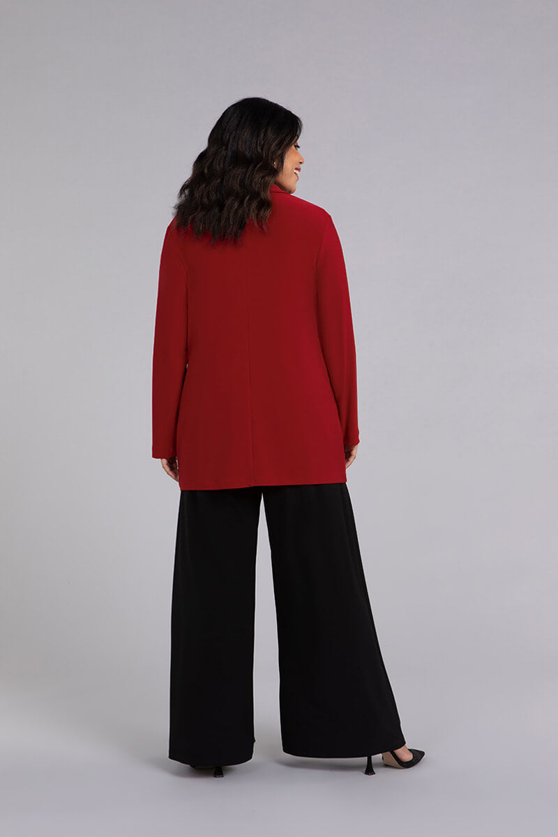 Erin London Ruched Red Open Blazer - Large – Le Prix Fashion & Consulting