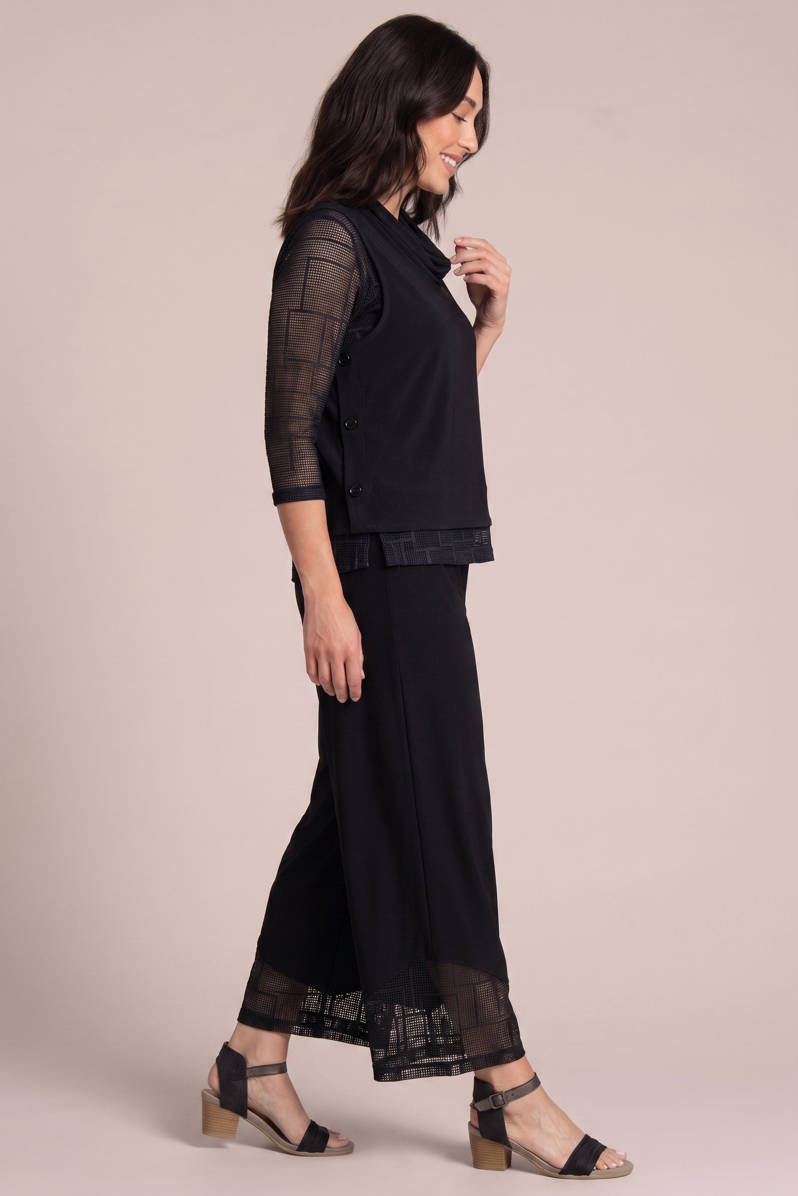Blouse à basques rehaussée