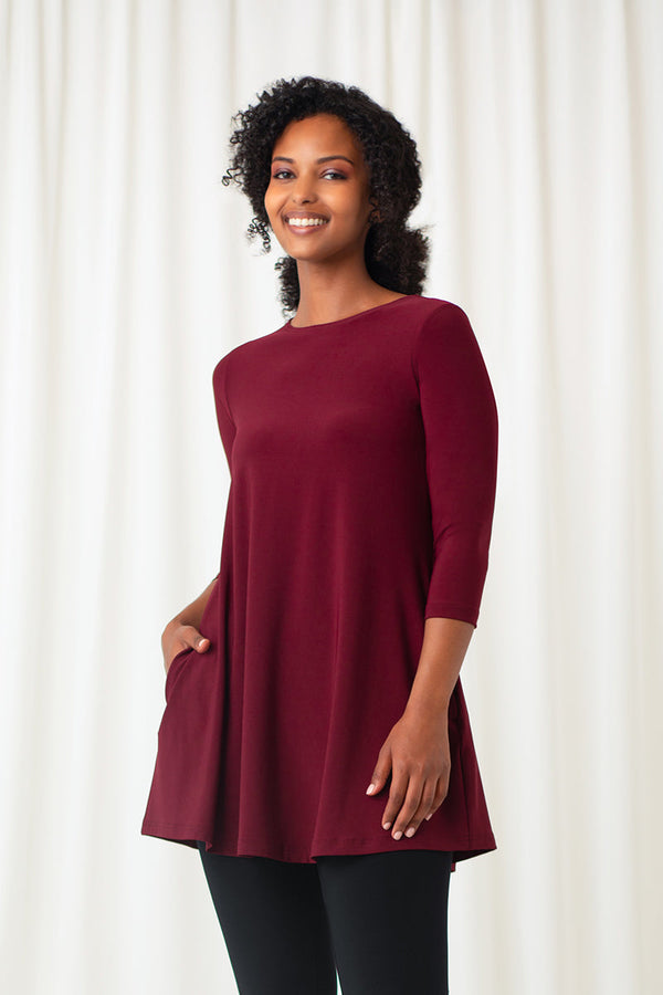 Trapeze Tunic | Pomegranate