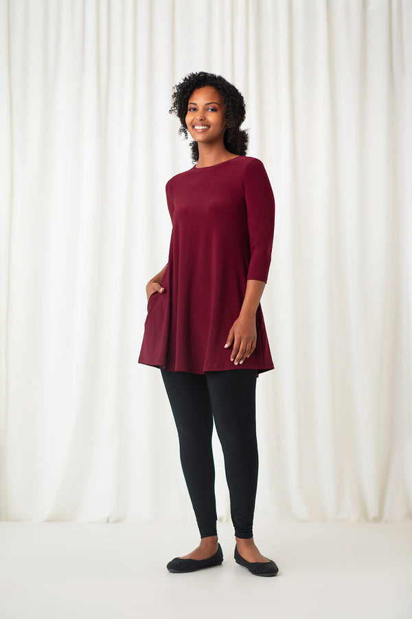 Trapeze Tunic | Pomegranate
