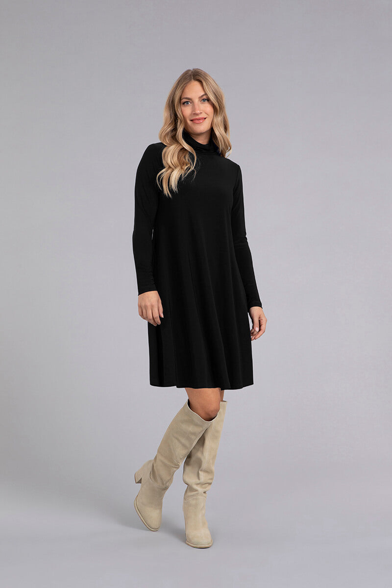 Turtleneck 2025 trapeze dress