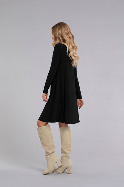 Turtle Neck Trapeze Dress