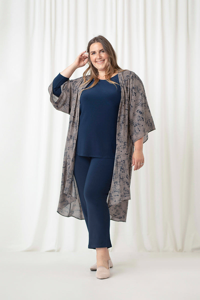 Whisper Kabuki Sleeve Cardigan Plus