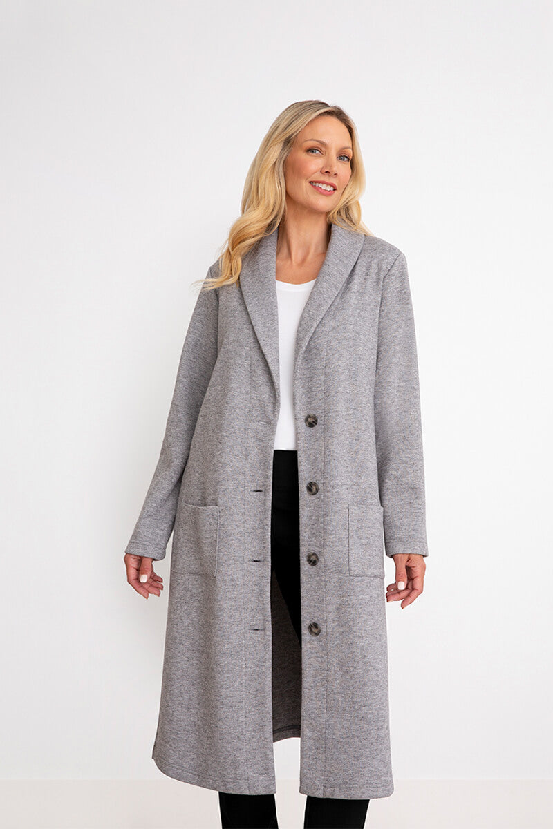 Cozy top grey cardigan