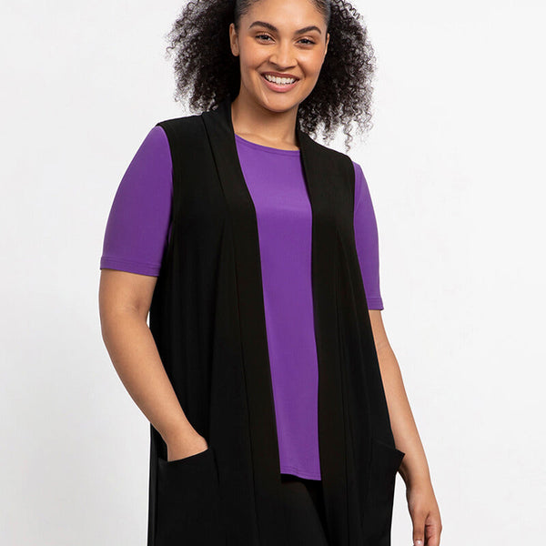 Plus size deals purple vest