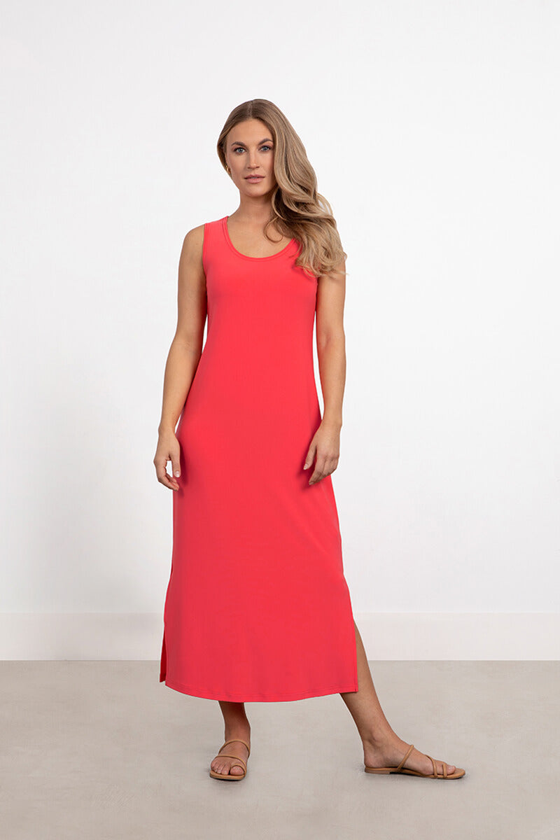 Go To Sleeveless Slit Dress