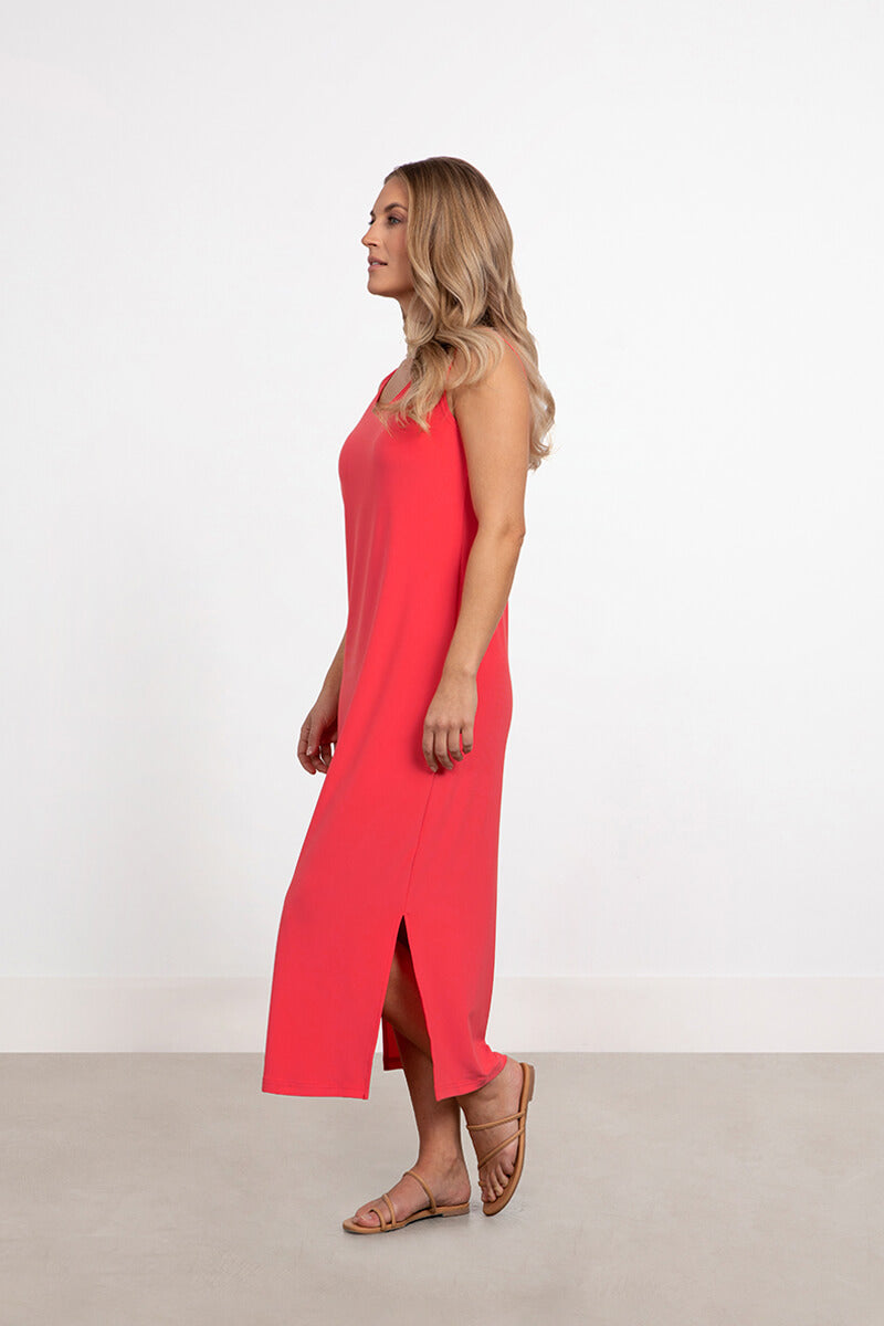 Go To Sleeveless Slit Dress