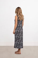 Go To Sleeveless Slit Dress