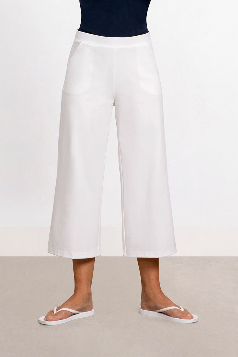 White wide legged cropped jeans @whatjosiedidnext  Fashion pants, High  fashion street style, Fashion