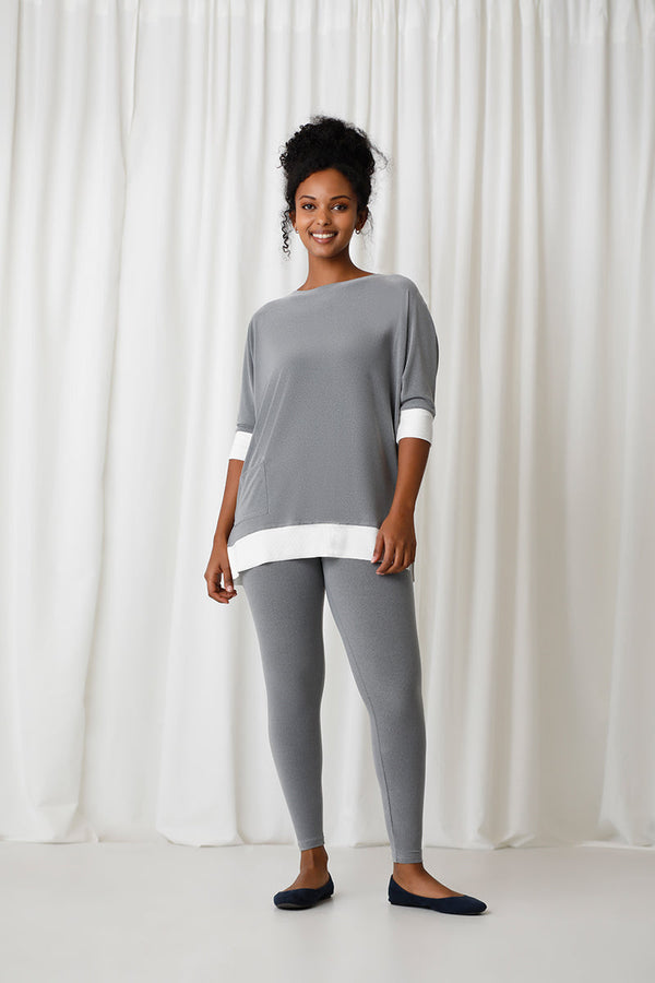 Melange Silver/Wht