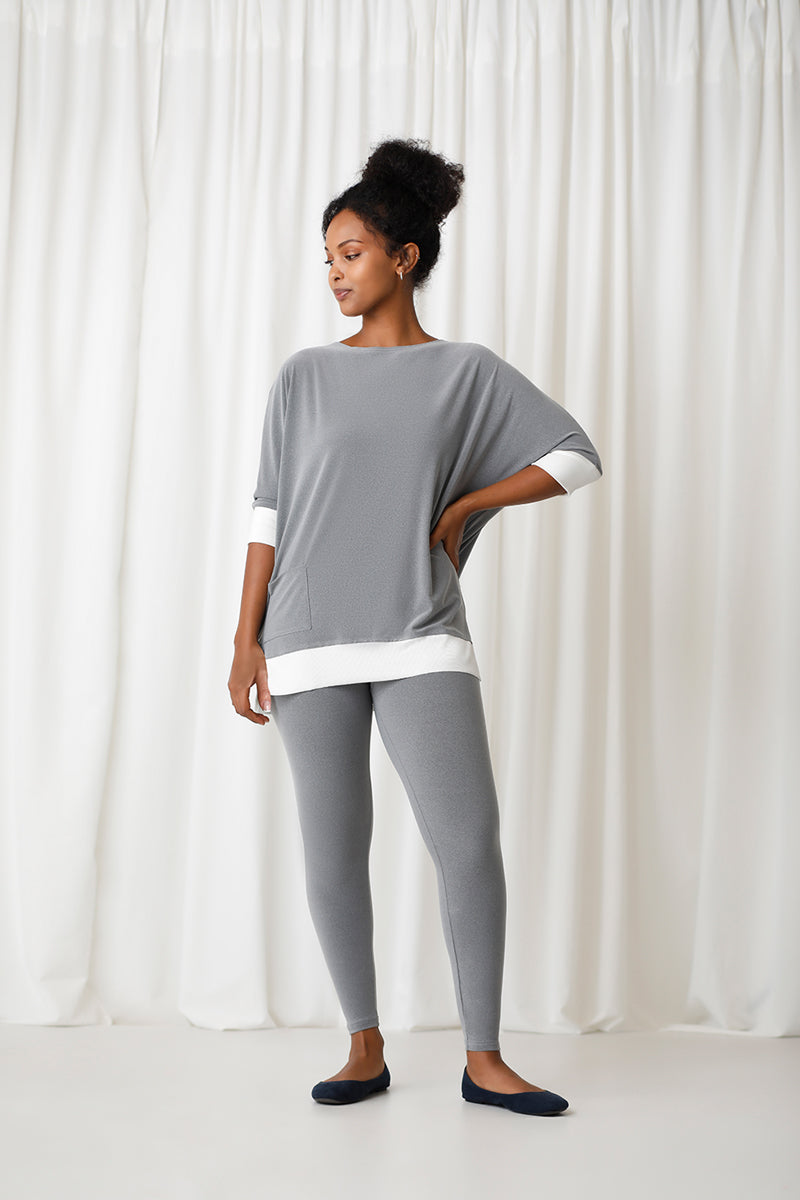 Melange Silver/Wht