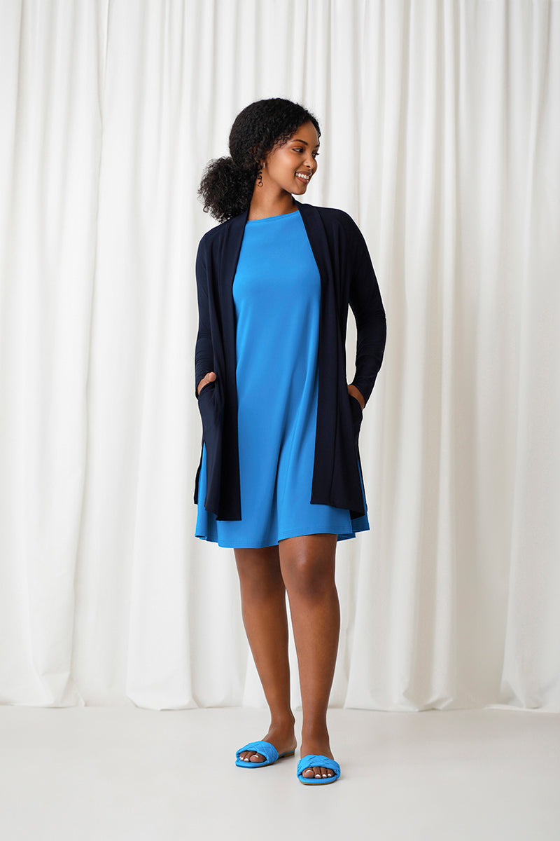 Navy trapeze outlet dress